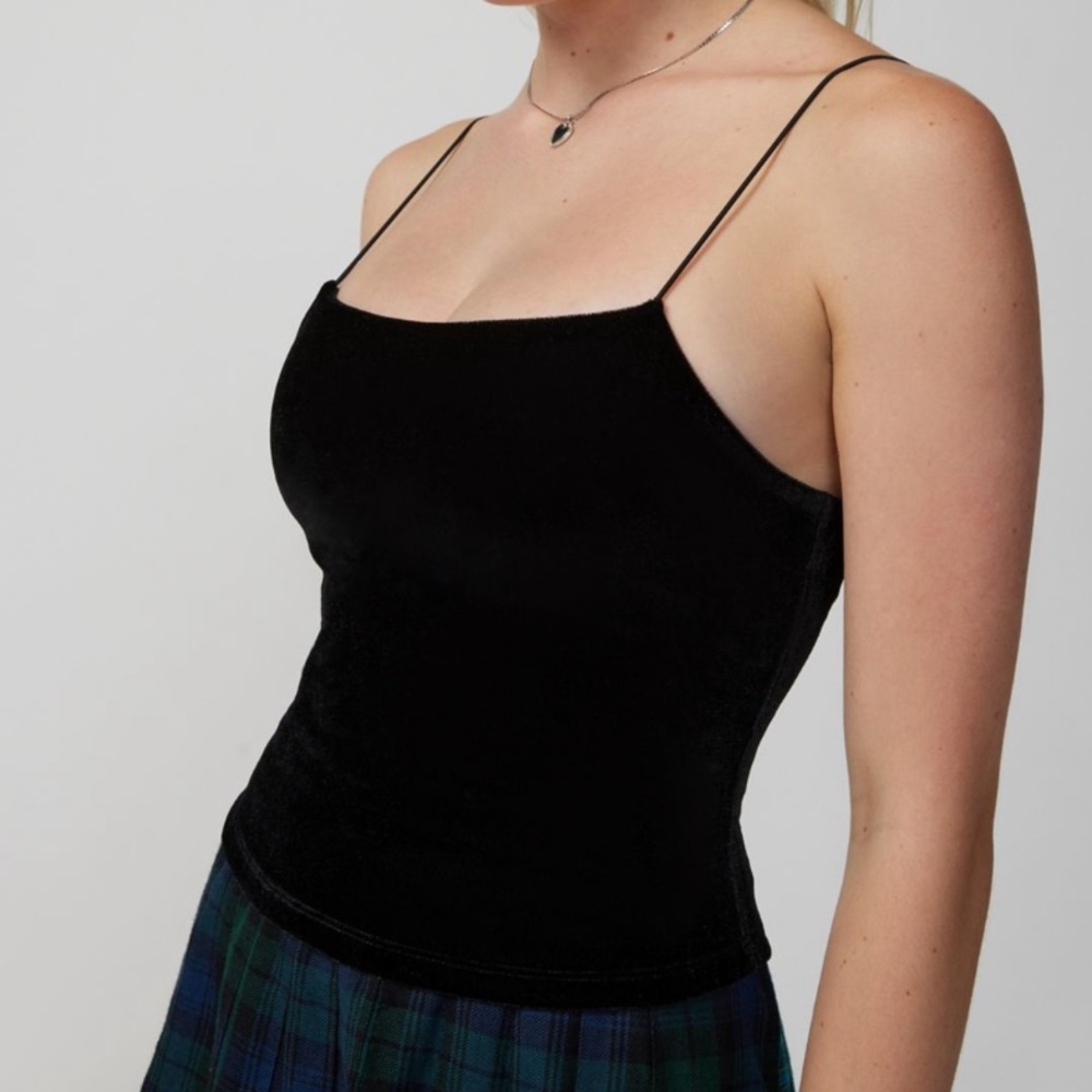 Urban outfitters velvet black tank